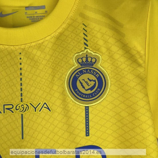 Nuevo 1ª Conjunto De Niños Al Nassr 23/24 Amarillo Baratas